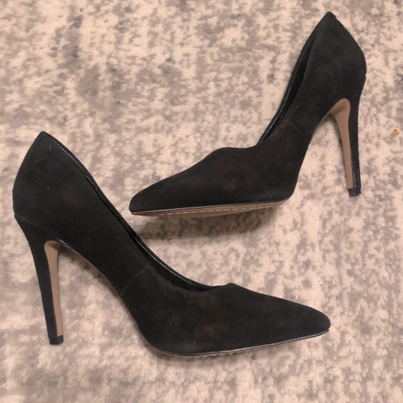 Vince Camuto Shoes - Vince Camuto Black Suede Stiletto heels shoes